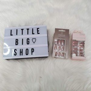 2 Sets of Artificial Nails, NWT, Quo & Helios